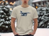 F16 Fighter Jet T-Shirt, Military Aviation Graphic Tee, Air Force Pilot Shirt, Jet Aircraft Graphic Tee, Aviation Geek Gift for Him thumbnail 9