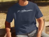 F-16 Fighting Falcon Shirt, Jet Fighter Pilot T-Shirt, Military Aviation Graphic Tee, Air Force Airplane Top, Aviation Lover Gift for Him thumbnail 9