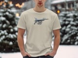 F-16 Fighter Jet Shirt, Aviation Graphic Tee for Men, Military Aircraft Pilot T-Shirt, Airplane Lover Gift, Air Force Veteran Top thumbnail 8