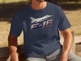 F16 Fighter Jet T-Shirt, Aviation Pilot Shirt, Military Aircraft Graphic Tee, Air Force Veteran Gift, Retro Flight Plane Enthusiast Tops thumbnail 5