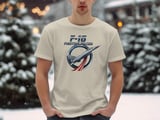 F-16 Fighting Falcon Shirt, Military Fighter Jet Aviation T-Shirt, Air Force Pilot Graphic Tee, Avgeek Airplane Gift for Him thumbnail 3