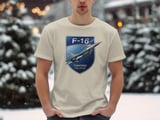 F-16 Fighting Falcon T-Shirt, Military Jet Aviation Graphic Tee, Air Force Pilot Shirt, Veteran Flight Enthusiast Gift, Aircraft Apparel thumbnail 6