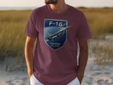 F-16 Fighting Falcon T-Shirt, Military Jet Aviation Graphic Tee, Air Force Pilot Shirt, Veteran Flight Enthusiast Gift, Aircraft Apparel thumbnail 4
