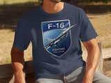 F-16 Fighting Falcon T-Shirt, Military Jet Aviation Graphic Tee, Air Force Pilot Shirt, Veteran Flight Enthusiast Gift, Aircraft Apparel thumbnail 7