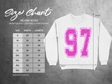 Cash Lacombe #97 Racing Sweatshirt | Pink CLR Race Team Crewneck | Dirt Track Racing Merch thumbnail 3