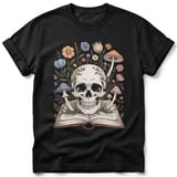 Botanical Skull Book Tee thumbnail 1