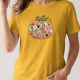 Vintage Floral Pumpkin Tee thumbnail 1