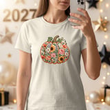 Vintage Floral Pumpkin Tee thumbnail 6