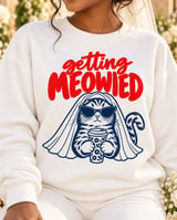 Getting Meowied Cat Bride Sweatshirt thumbnail 2