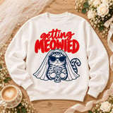 Getting Meowied Cat Bride Sweatshirt thumbnail 3