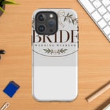 Bride Wedding Weekend iPhone 16 Pro Max Case | Ivory Bridal Phone Case thumbnail 3