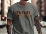 Dad And Then Some T-Shirt, Rustic Faux Feather Print Father's Day Gift, Vintage Distressed Dad Tee for Best Dad Ever, Husband Birthday thumbnail 3