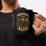 Grateful To Be Alive Tumblers Hippy Coffee Cup thumbnail 10