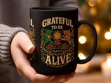 Grateful To Be Alive Tumblers Hippy Coffee Cup thumbnail 9