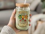 Grateful To Be Alive Tumblers Hippy Coffee Cup thumbnail 8