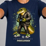 Crocodile Gamer Shirt for Toddler, Funny Virtual Reality Gaming Tee, Kids Birthday Gift, Pixo League by Farron House thumbnail 4