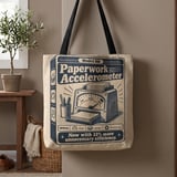 Paperwork Accelerometer Tote Bag thumbnail 1