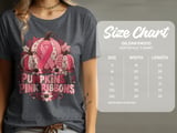 Pumpkins Pink Ribbons Faux Patchwork Tee thumbnail 18
