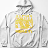 Pickleball Gildan Fleece Hoodie, Playing Pickleball Improves Memory What's The Score, Court Pullover thumbnail 7