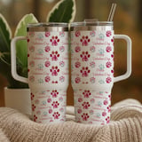 Digital Valentine Pattern, Valentine Paw Print Pattern, Valentine Dog Paw Print Pattern, Valentines Day Digital Bundle Pattern thumbnail 11
