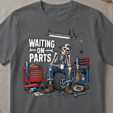 Waiting On Parts Mechanic Tee thumbnail 2