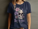 Bad to the Bone Floral Skull Tee or Sweatshirt thumbnail 11