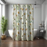Watercolor Daisy Meadow Shower Curtain thumbnail 7