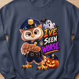 I've Seen Worse Officer Hoot the Owl Sweatshirt thumbnail 7