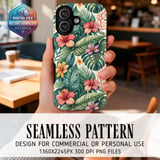 Tropical Botanical Digital Wallpaper thumbnail 1