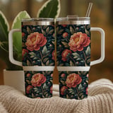 Peony Tumbler Design, Floral Tumbler png, Digital Papers, Watercolor Flowers Backgrounds, Junk Journal Pages, Digital Scrapbooking Paper thumbnail 9