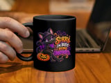 Busy Being Unbothered Black Cat Mug thumbnail 5