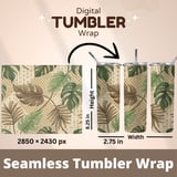 Lush Tropics Rattan Weave Digital Design Size Bundle Png thumbnail 7