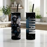 20oz Skinny Tumbler with Straw, Gorilla Gamer Tumbler, Gaming Cup, Video Game Gift for Boys and Teens thumbnail 3