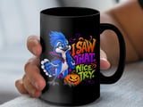 I Saw That Halloween Blue Jay Mug thumbnail 11