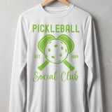 Pickleball Sport-Tek Long Sleeve Tee, Pickleball Est. 1984 Social Club, UV Sun Shield Shirt thumbnail 11
