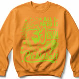 Pickleball Gildan Crewneck Sweatshirt, All I Need Is Jesus And Pickleball, Court Warm Up thumbnail 9