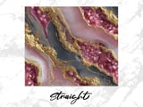 20 oz Geode Tumbler Wrap Sublimation Design, Pink Gold Crystal, Straight and Tapered Wrap png, Digital Download, Tumbler Design thumbnail 3