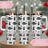 Digital Pattern, Fish Pattern, Crab Pattern, Wood Pattern, Sea Glass Pattern, Digital Bundle, Seamless Pattern, Sublimation Design thumbnail 10
