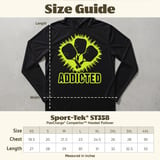 Pickleball Sport-Tek Performance Hood, Addicted Neon Paddles Burst Print, Court Sun Defense Lightweight Hoodie thumbnail 8