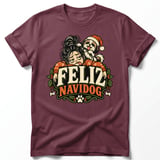 Feliz Navidog Dog Mom Tee thumbnail 4