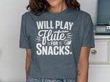 Will Play Flute For Snacks Graphic Tee thumbnail 11