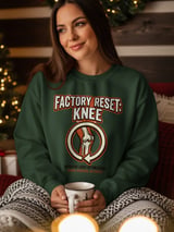 Factory Reset Knee T-Shirt: Total Knee Replacement Recovery, Joint Optimization, Humorous Design thumbnail 4