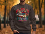 Falling For Fiction Sweatshirt, Bookish Hoodie, Dark Academia Tote Bag, Vintage Reading Crewneck, Cute Book Lover Gift For Readers thumbnail 1