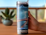 San Francisco Golden Gate Bridge Lightning 20oz Tumbler Wrap Sublimation Design, Full Wrap Seamless Tumbler thumbnail 3