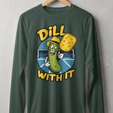 Pickleball Sport-Tek Long Sleeve Tee, Dill With It, UV Sun Shield Performance Shirt for Morning Open Play thumbnail 7