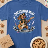 Raising A Rockstar Doxie Mom Tee thumbnail 3