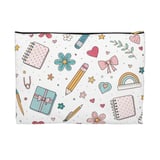 Kawaii School Supplies Pattern Backpack, Aesthetic Stationery Spiral Notebook, Cute Gift Accessory Pouch for Teacher Student thumbnail 11