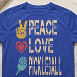 Pickleball Sport-Tek Performance Tee, Peace Love Pickleball, Court Apparel thumbnail 7