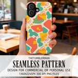 Digital Bundle Pattern, Abstract Shapes Digital Paper, Colorful Seamless Pattern, Digital Fabric Design, Fun Geometric Art, Retro Print thumbnail 6