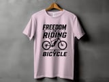 Freedom Is Riding a Bicycle | Electric Mountain Bike T-Shirt thumbnail 11
